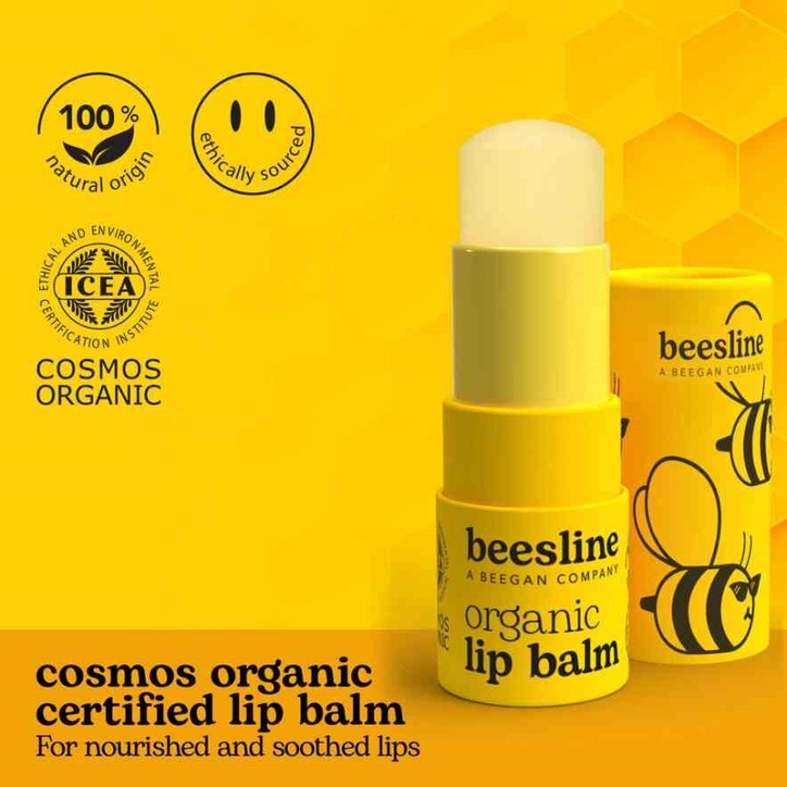 Beesline Organic Lip Balm Flavour Free 4.5g